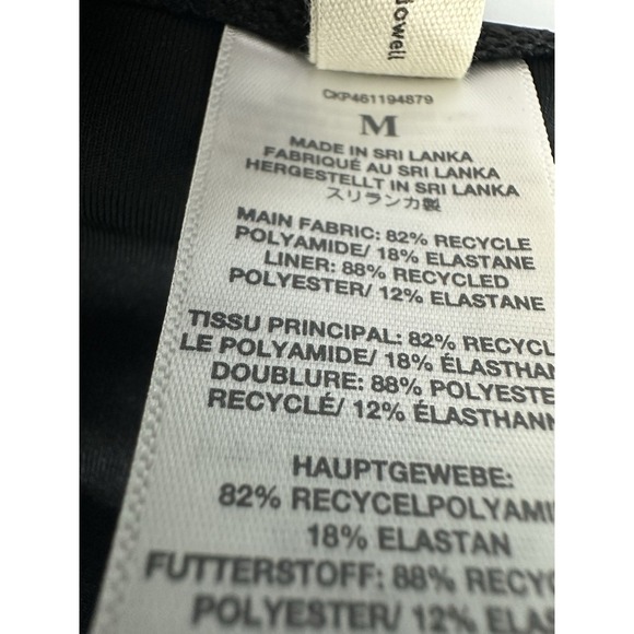 Madewell Women's Bikini Bottom Black Second Wave Classic Beach Pool Swim Size M‎ - Picture 7 of 9